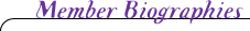 Member Biographies